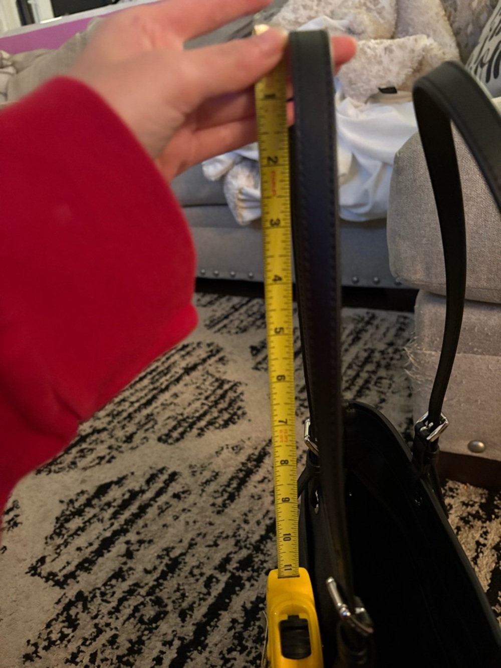 NWOT Michael Kors Signature Black Logo-Print Bag - Picture 8 of 8